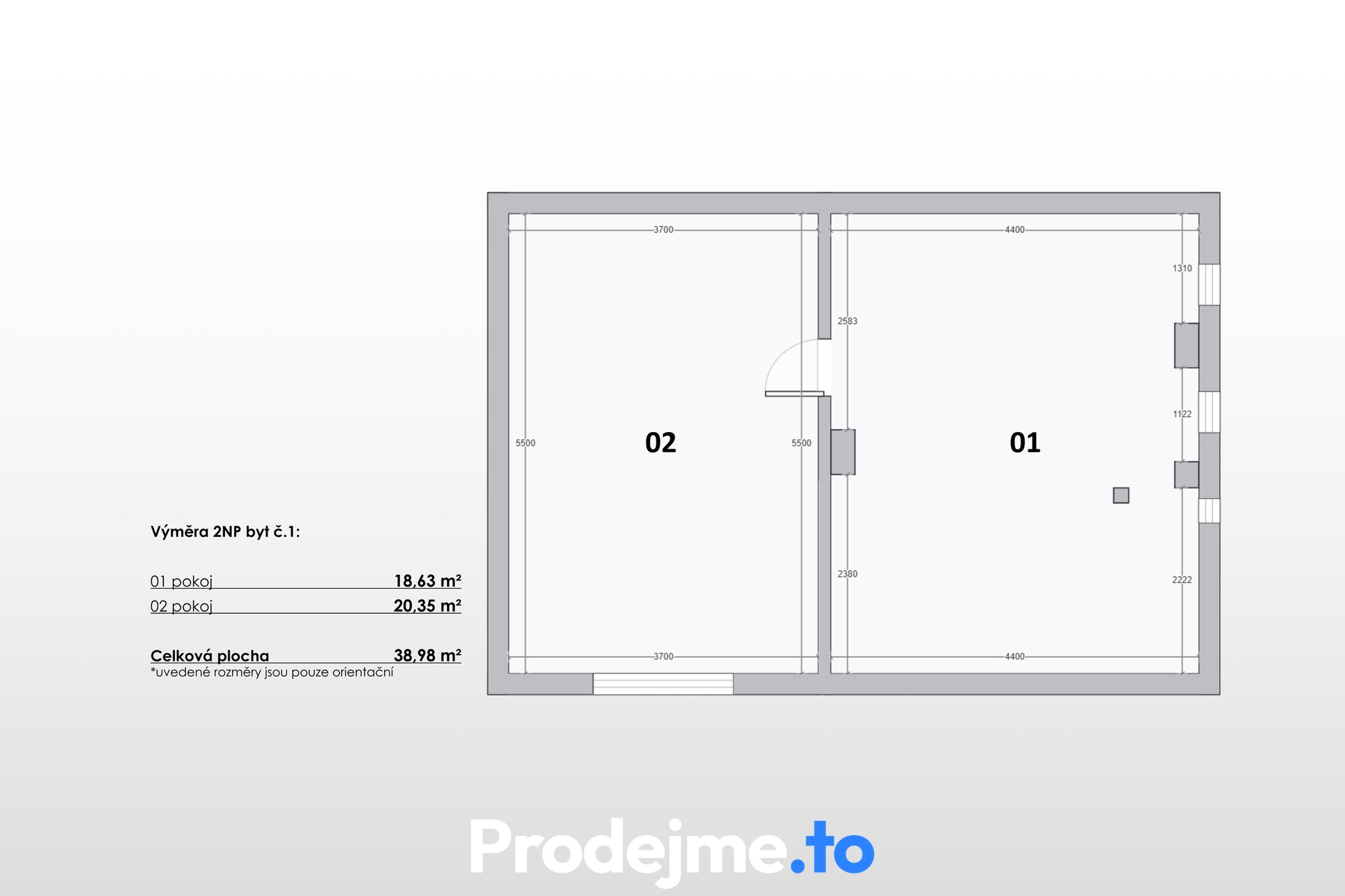 2D půdorys - 2.NP